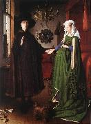 EYCK, Jan van Portrait of Giovanni Arnolfini and his Wife df oil on canvas